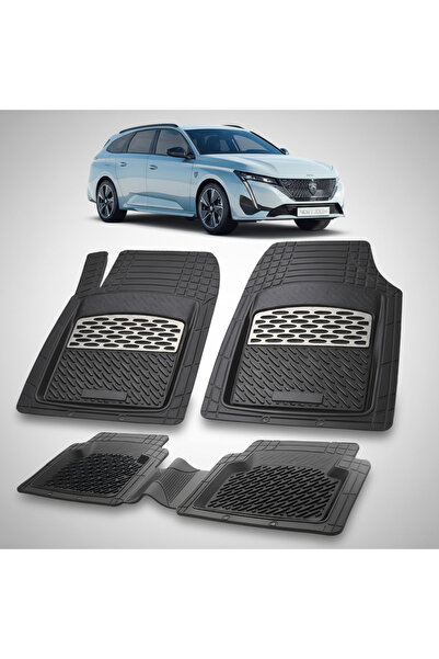 TEAMCAR Πατάκια αυτοκινήτου τύπου δίσκου συμβατά με Peugeot e-308 SW (MY23-25...