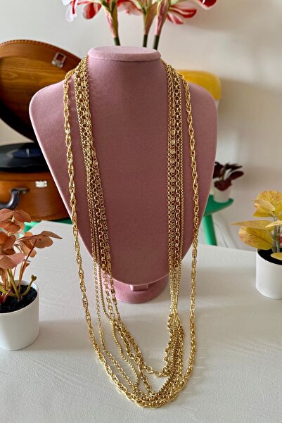 Trendy Butik 5 قطع من سلسلة قلادة على شكل نموذج مجوهرات