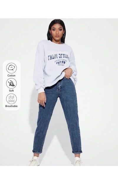 KENE JEANS High Waist Full Fit Mom Jeans