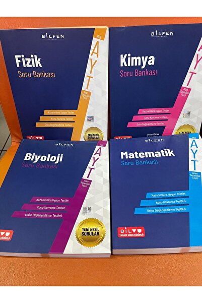 Bilfen Yayıncılık BİLFEN AYT SAYISAL SETİ (FİZİK-KİMYA-BİYOLOJİ-MATEMATİK)