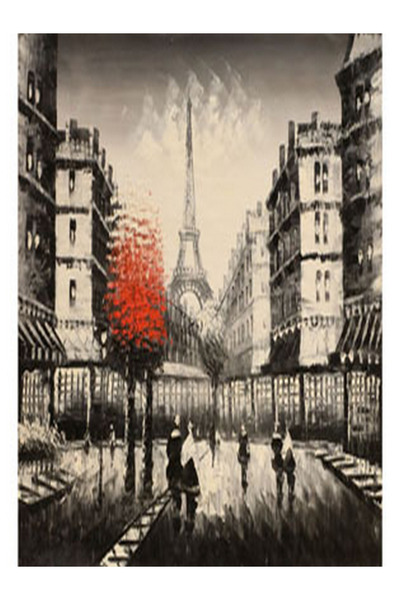 Generic لوحة زيتية مرسومة يدوياً، منظر طبيعي، 50 × 60 سم، بدون إطار