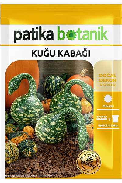 Patika Botanik 5 Adet Kuğu Kabağı Çiçek Tohumu