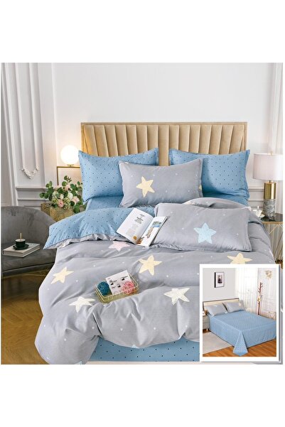 OEM Lenjerie de pat,bumbac finet 6 piese cearceaf pilota 200x230 cearceaf pat...