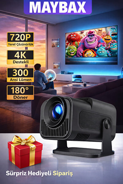 Maybax Taşınabilir Mini Android Projeksiyon Sinema Projeksiyon Cihazı 150inç ...
