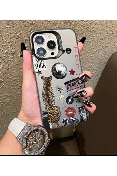 Caseji حافظة هاتف متوافقة مع آيفون 15 برو ماكس، مزينة بنمط كرة الديسكو، مطبوع...