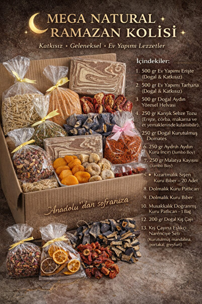 shaymia natural Mega Natural Ramazan Kolisi – Ev Yapımı & Yöresel Lezzetler (...