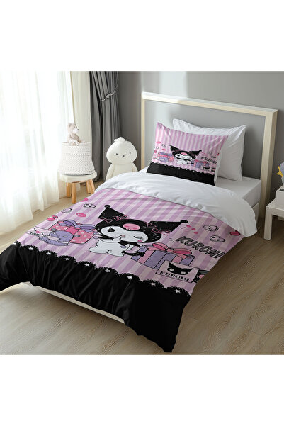 Şen Dekorasyon Set de lenjerie de pat mov Kuromi
