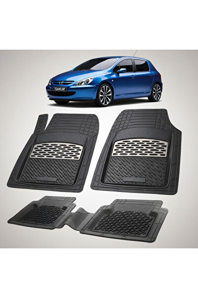 TEAMCAR Πατάκια αυτοκινήτου τύπου δίσκου συμβατά με Peugeot 307 Hatchback 5θυ...