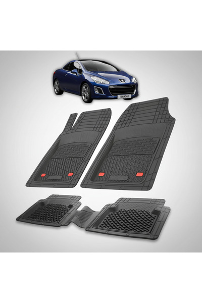 TEAMCAR Χαλάκια αυτοκινήτου συμβατά με Peugeot 308 CC (2011-2013) Μαύρο