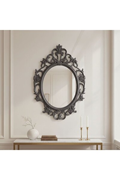 dyris Antrasit Gri Klasik Çerçeveli Duvar Aynası – Dekoratif, Şık ve Zamansız...