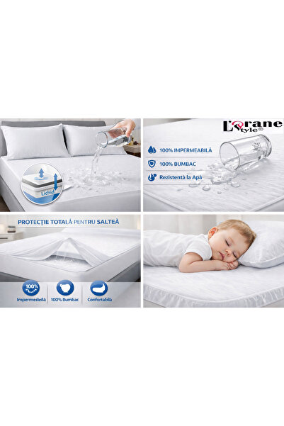 Lorane Style Complete mattress protection – 100% cotton waterproof, non-slip ...