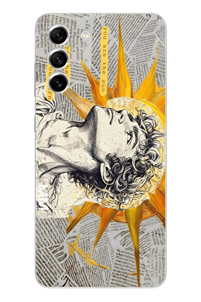 moonset Samsung Galaxy S21 Uyumlu Baskılı Yumuşak Silikon Şeffaf Telefon Kılıfı