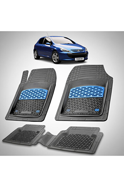 TEAMCAR Πατάκια αυτοκινήτου τύπου δίσκου συμβατά με Peugeot 307 Hatchback 3θυ...