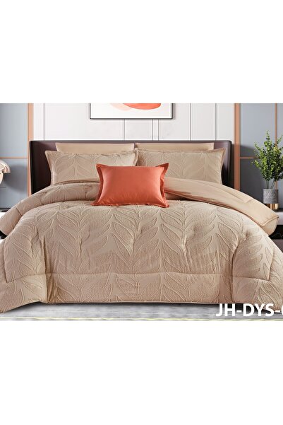 alzawia 4-piece single bedsheet set, plain with embossed pattern in distincti...