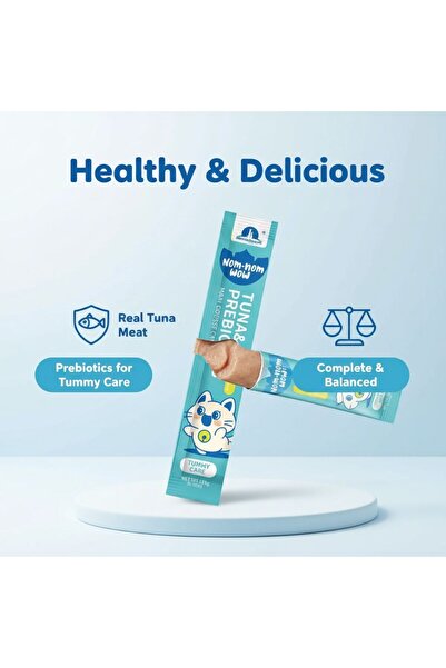 TaoTaoPets 48Pcs /Value Box Cat Treats: Lickable Cat Food Wet Squeeze Interactive Cat Treat (Tuna& Prebiotics)