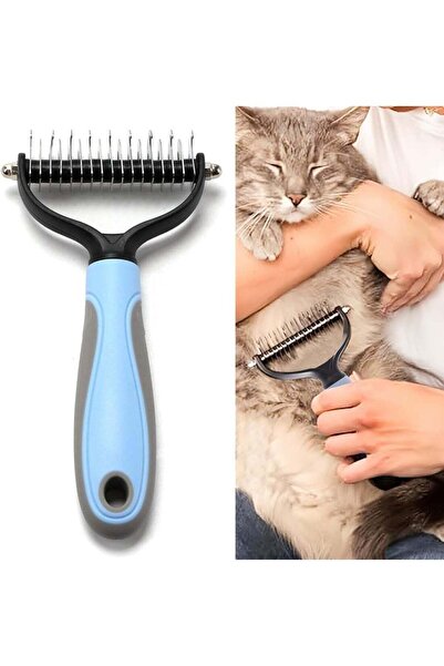 First pro مشط فك تشابك الشعر 2 في 1 للكلاب والقطط