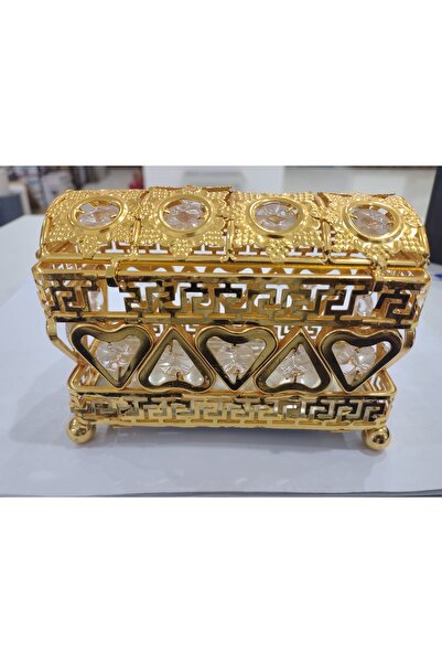 Tohfah gilded crystal jewelry box