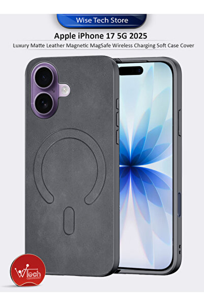 Wtech Apple iPhone 17 5G 2025 Luxury Matte Leather Magnetic MagSafe Wireless ...