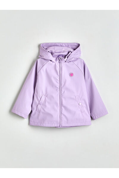 LC Waikiki Lcw Kids Lilac Hooded Coat for Girls