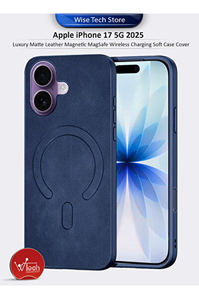 Wtech Apple iPhone 17 5G 2025 Luxury Matte Leather Magnetic MagSafe Wireless ...