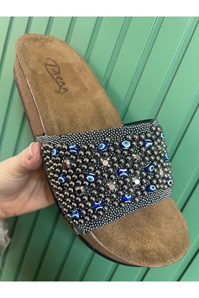 Pienn kadın taşlı ortepedik terlik