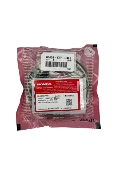 Moto Eczane Arka Fren Balatası Kampana Orjinal 06430-K44-V80 Honda Spacy 110 ...