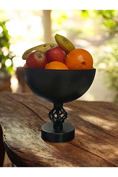 DEDE METAL KASE MEYVALIK SİYAH HELEZON AYAK DETAYLI