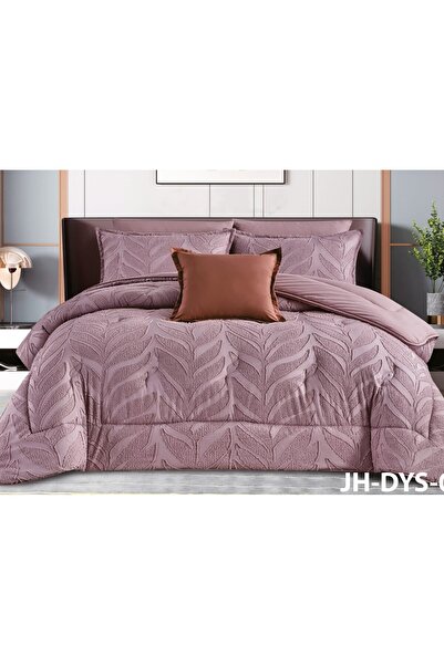 alzawia مفرش 4قطع نفر ساده بنقش بارز بالوان مميزه