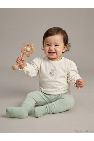 LC Waikiki Sparkling Choices Floral Print Baby Girl Blouse and Leggings from ...