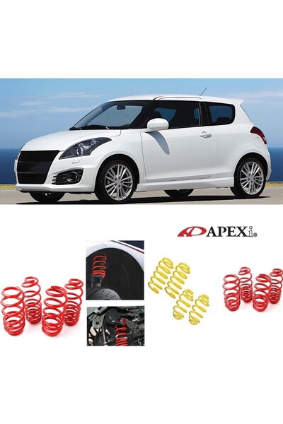 X POWER TUNİNG Suziki Swift 2005-2010 Uyumlu Apexi 3.5 cm Helezon Spor Yay