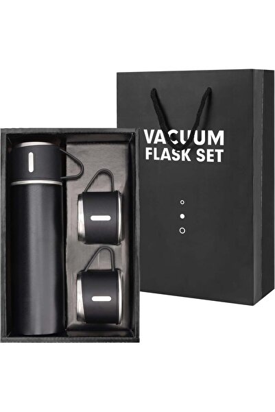 Belle Vous Double-walled thermos set, 3 cups, 23x6.5 cm, hot/cold, 500 ml, st...