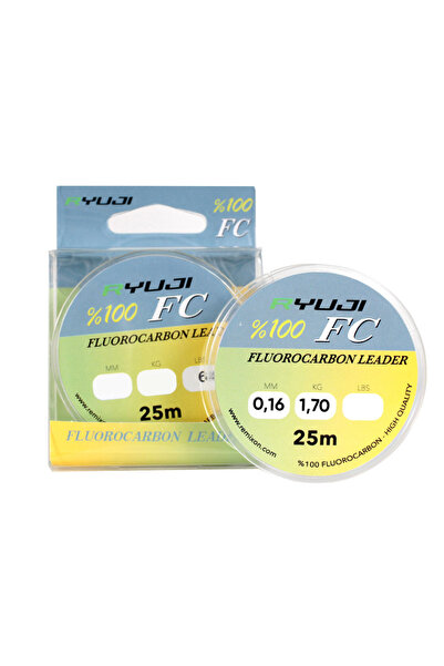 SAVAGE Fluorocarbon Lider Misina - Leader - 25 mt - 0,16mm