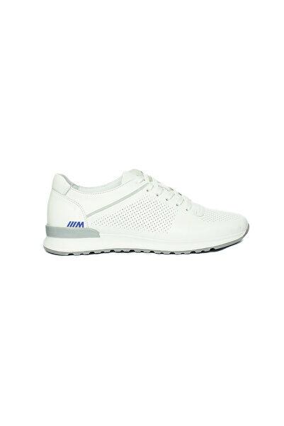 Msport M3045 White Genuine Leather Casual Shoes
