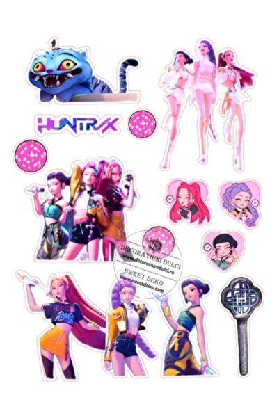 Decoratiuni Dulci Huntrix - edible image for cake - Cut out