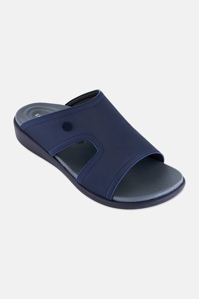 London Fog Men Slip On Arabic Sandals, Navy