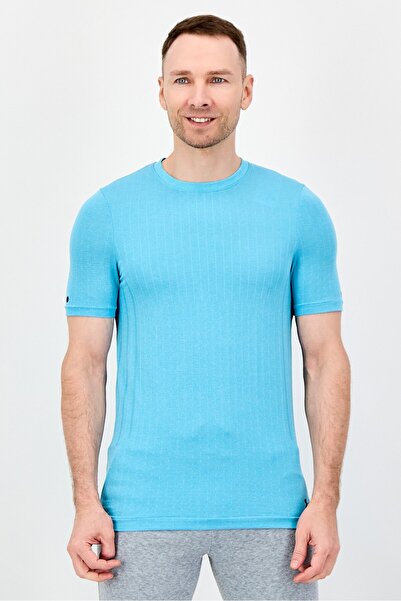 Under Armour Men Sportswear Fit Short Sleeve Outdoor T-shirt, Sky Blue