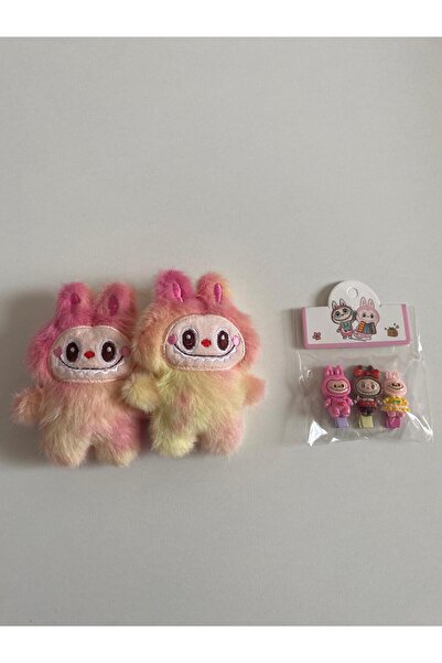 TMR LABUBU KIZ%BEBEK FİGÜRLÜ 2'Lİ TOKA SETİ