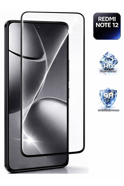 Tech&bello accessories واقي شاشة ريدمي نوت 12 زجاجي بتغطية كاملة مضاد للكهربا...