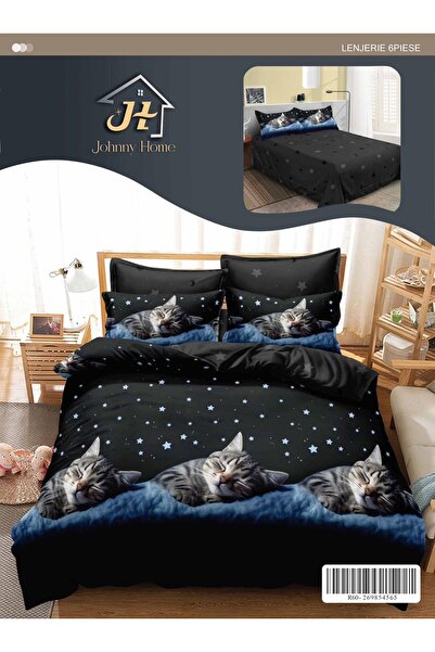 OEM Bed linen, fine cotton 6 pieces, duvet cover 200x230, bed sheet 240x250