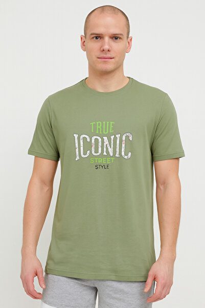TOSKI Tricou-barbat true Iconic Verde