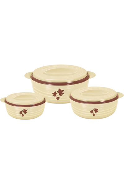 Cady One 3 piece stainless steel food storage container (1000+1500+2500 ml) h...