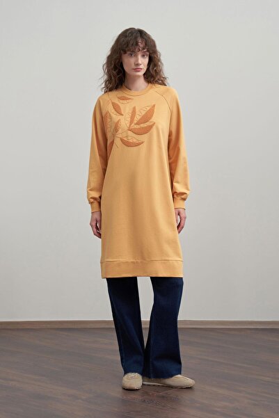 ALLDAY Cotton Leaf Patterned Tunic
