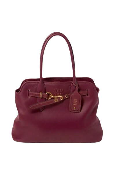 MIUMI Aventure Nappa Leather Tote Bag