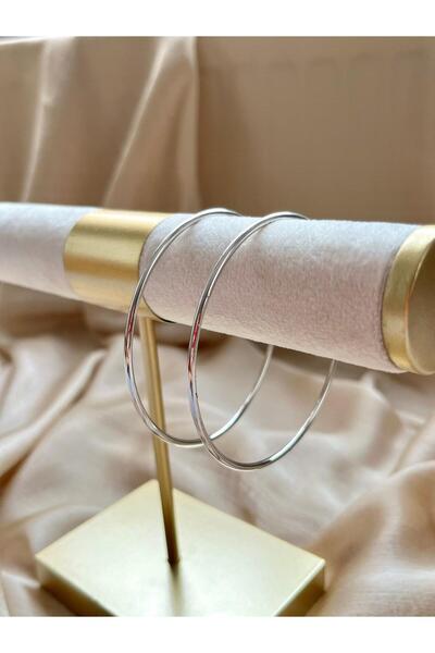 D&Z ACCESSORİES أقراط دائرية فضية اللون |   أقراط دائرية أنيقة ورقيقة من الفو...