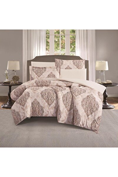 Melen طقم بيت لحاف بدون حشوة مفرد ونص 4 قطع - يناسب سرير بمقاس 200x120 - ارول...