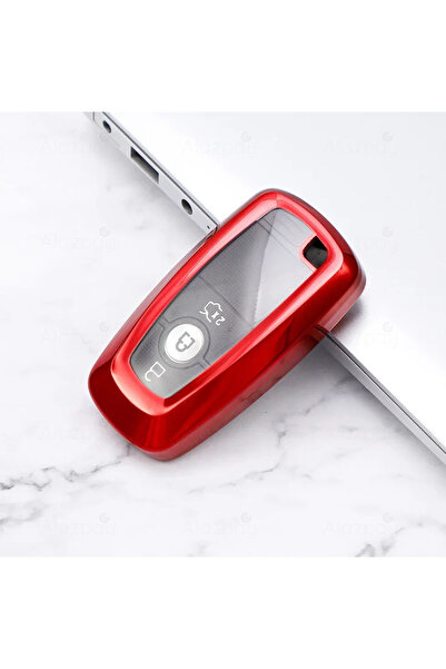 Alazpay Husă pentru chei din TPU lucios pentru Ford Tourneo Explorer Mustang ...