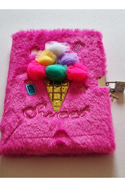 Modellino Lockable Memory Book 3D Figured Plush Daily Memory Notepad 80Y A5 L...