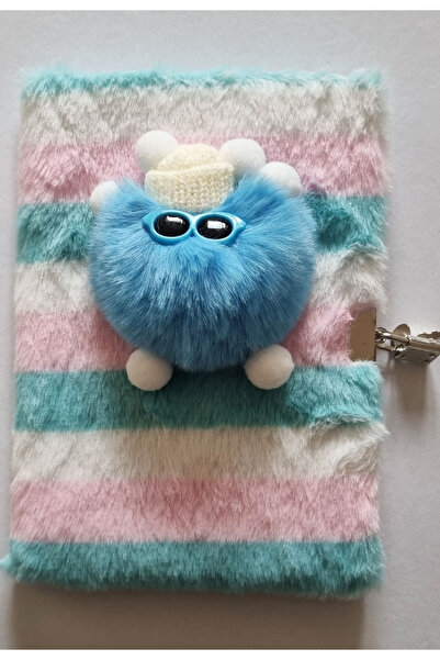 Modellino Caiet de amintiri cu lacăt, cu figuri 3D, caiet de notițe de pluș, ...