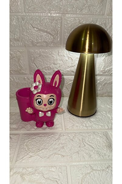 DP Tasarım Evi حامل أقلام ومنظم سطح المكتب بتصميم لابوبو الوردي اللطيف - هدية