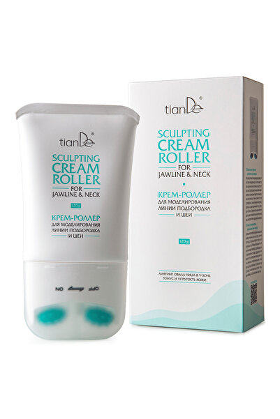 TianDe Sculpting cream roller for the jaw and neck.